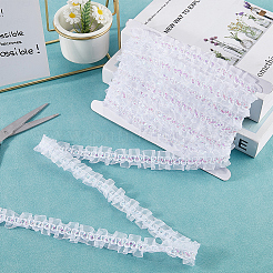 10 м полиэстеровая кружевная лента для отделки складками&nbsp;OCOR-CY0002-30A