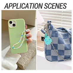 500 шт. светящиеся прозрачные акриловые бусины&nbsp;MACR-TA0002-57B