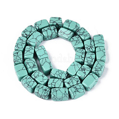 1 нить синтетических бирюзовых бусин&nbsp;G-FH0002-59A