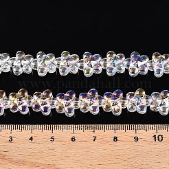 Стеклянные бусины с гальваническим покрытием &nbsp;EGLA-T028-02