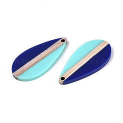 Кулоны из непрозрачной смолы и дерева&nbsp;RESI-T057-72A