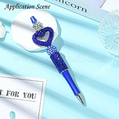 Бусины из полимерной глины в форме сердца со стразами&nbsp;CLAY-NH0001-09A-06