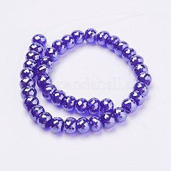 Гальванические стеклянные бусины&nbsp;EGLA-P027-PL01