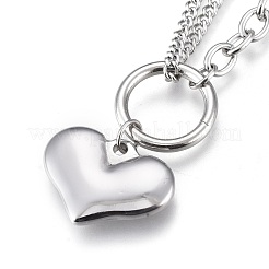 Браслеты с подвесками из нержавеющей стали 304&nbsp;BJEW-K219-02P