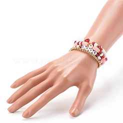 Комплекты эластичных браслетов из бисера&nbsp;BJEW-JB06201