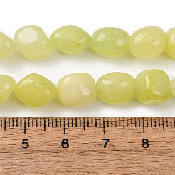 Натурального белого нефрита окрашенных нитей бисера&nbsp;G-B078-D22-01A