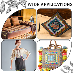 Блестящая кружевная лента из полиэстера&nbsp;SRIB-WH20020-049B