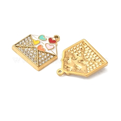 Подвески из нержавеющей стали 304 со стразами&nbsp;STAS-I346-28G