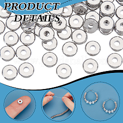 150 шт. латунные бусины-разделители с покрытием из розового золота&nbsp;KK-PH0010-92P