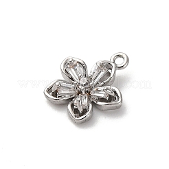 Латунные микро проложить кубического циркония подвески&nbsp;KK-D371-04E-P