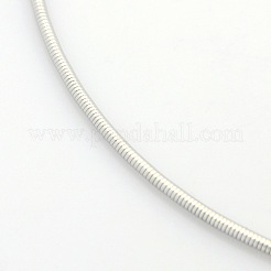 Не тускнеющие повседневные ожерелья-чокеры из нержавеющей стали 304 в виде змеиной цепи&nbsp;X-STAS-O037-05