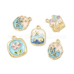 10шт 8 стиля подвески из сплава с эмалью&nbsp;FIND-FS0004-49