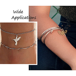 24 шт. 6 стиля ионного покрытия (IP) 201 подвески из нержавеющей стали&nbsp;STAS-FW0001-23