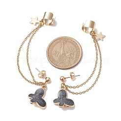 6 пара цепочек из нержавеющей стали 304 светло-золотого цвета в 6 цветах EJEW-JE05685