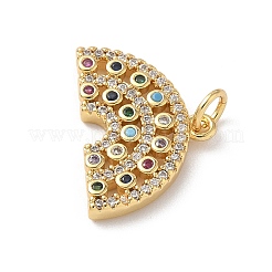 Латунные микро проложить кубического циркония подвески&nbsp;KK-D502-29B-G