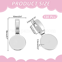 120 шт. тибетский стиль сплав клей на плоской подложке подвеска дужка&nbsp;FIND-HY0004-73