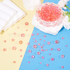 4 нити 4 стиля прозрачные стеклянные бусины с покрытием для выпечки&nbsp;DGLA-TA0001-32D