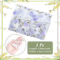 6 ярд сетчатой ткани из молочного волокна с цветочным узором&nbsp;DIY-NB0014-82C