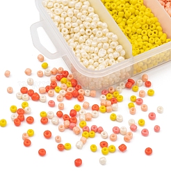 1900шт 5 цвета краска для выпечки стеклянный бисер&nbsp;SEED-YW0001-76B