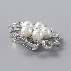 Изысканная булавка с жемчужным цветком из абс-пластика&nbsp;JEWB-WH0020-17P