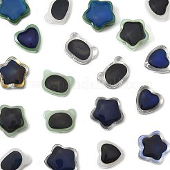 20 шт. 10 стиля двухцветные стеклянные бусины для настроения&nbsp;GLAA-FS0002-30