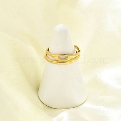 Полые манжеты из нержавеющей стали 304 для женщин&nbsp;RJEW-G338-23G