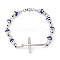 201 браслет из звеньев цепи из нержавеющей стали&nbsp;BJEW-A032-01P-02