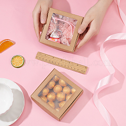 Квадратная складная креативная картонная коробка&nbsp;LS-CON-WH0086-15B