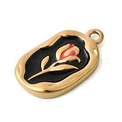 Подвески из нержавеющей стали 304 с эмалью&nbsp;STAS-B128-99G-C03