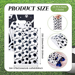 30 шт. 2 стильных пластиковых футбольных пакета с принтом и ручками-дырками&nbsp;ABAG-TA0001-80