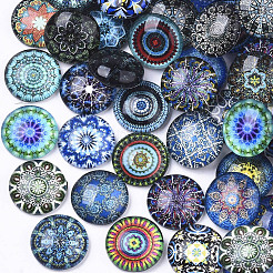 Flatback стеклянные кабошоны для поделок проектов&nbsp;GGLA-S047-12mm-06I