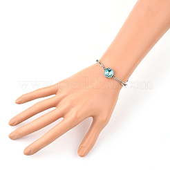 Стеклянные браслеты со стразами k9&nbsp;BJEW-JB05355