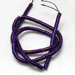 Немагнитные синтетический гематит бисер пряди G-K011-4x1mm-05