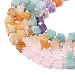 Нити бусин из натурального розового кварца&nbsp;G-H333-03B