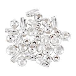 40шт 4 стиля 925 бусины из стерлингового серебра&nbsp;STER-TA0001-51