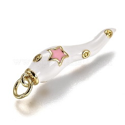 Латунь эмаль подвески&nbsp;X-KK-B026-15G-C