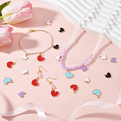 Подвески из сплава эмали 90шт 6 стиля&nbsp;ENAM-GA0001-07