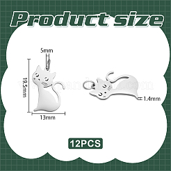 12 шт. подвески из нержавеющей стали 304&nbsp;STAS-UN0061-13