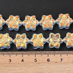 Стеклянные бусины с гальваническим покрытием &nbsp;EGLA-P069-02A-AB