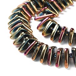 Стеклянные бусины с гальваническим покрытием &nbsp;GLAA-K061-04A-FB01