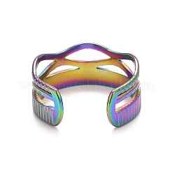 Кольцо-манжета с овальным покрытием из нержавеющей стали 304 с ионным покрытием (IP) для женщин&nbsp;RJEW-C025-30M