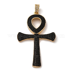 Латунные микро проложить кубического циркония большие кулоны&nbsp;KK-U076-06G