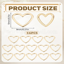 16 шт. Латунные соединительные кольца&nbsp;KK-LP0001-89B