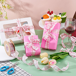 Полиэстеровые тартановые ленты&nbsp;SRIB-WH0011-348A