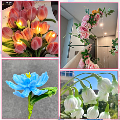 4 рулон самодельной резиновой железной ленты для цветоводства&nbsp;DIY-SP0006-11B