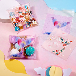 100 шт. 2-цветные квадратные пластиковые целлофановые самозапечатывающиеся пакеты&nbsp;ABAG-TA0001-32