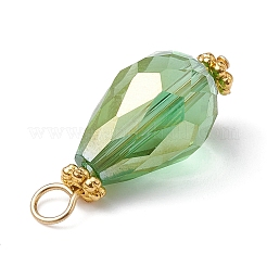 15шт 15 цветные гальванические стеклянные подвески&nbsp;PALLOY-JF02257