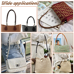 Плетеные ручки сумки из искусственной кожи&nbsp;PURS-WH0005-96A-02G