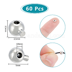 60шт латунные обжимные бусины&nbsp;FIND-UN0004-34B