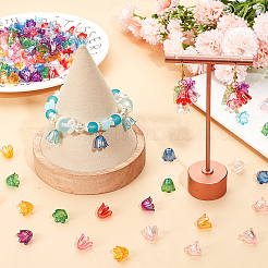 216 шт. 9-цветные акриловые колпачки для бусин с УФ-покрытием&nbsp;MACR-SC0001-38